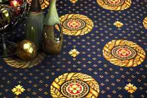 Ковролин Haima Axminster (7x9) Круг Синий фото  | FLOORDEALER